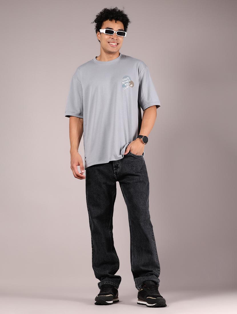 men placement print short sleeve oversized t-shirt - 21873048 - Standard Image - 4