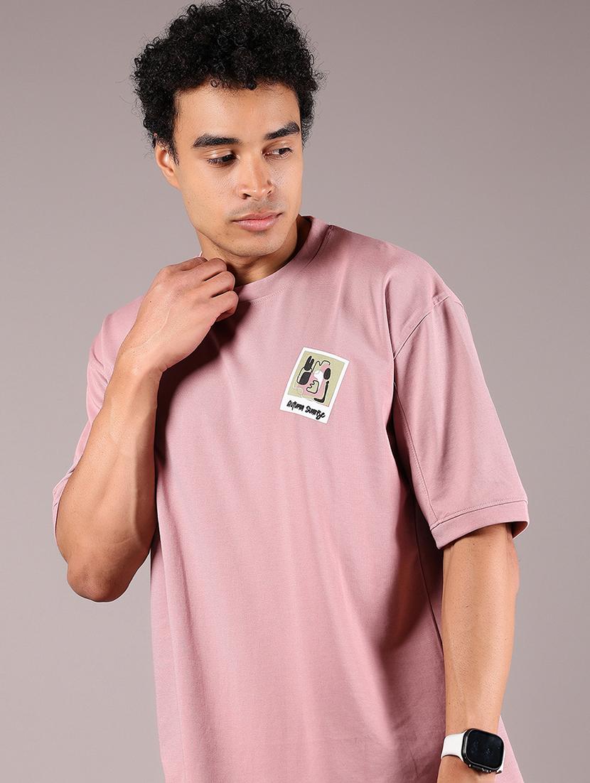 men placement print short sleeve oversized t-shirt - 21873050 - Standard Image - 1