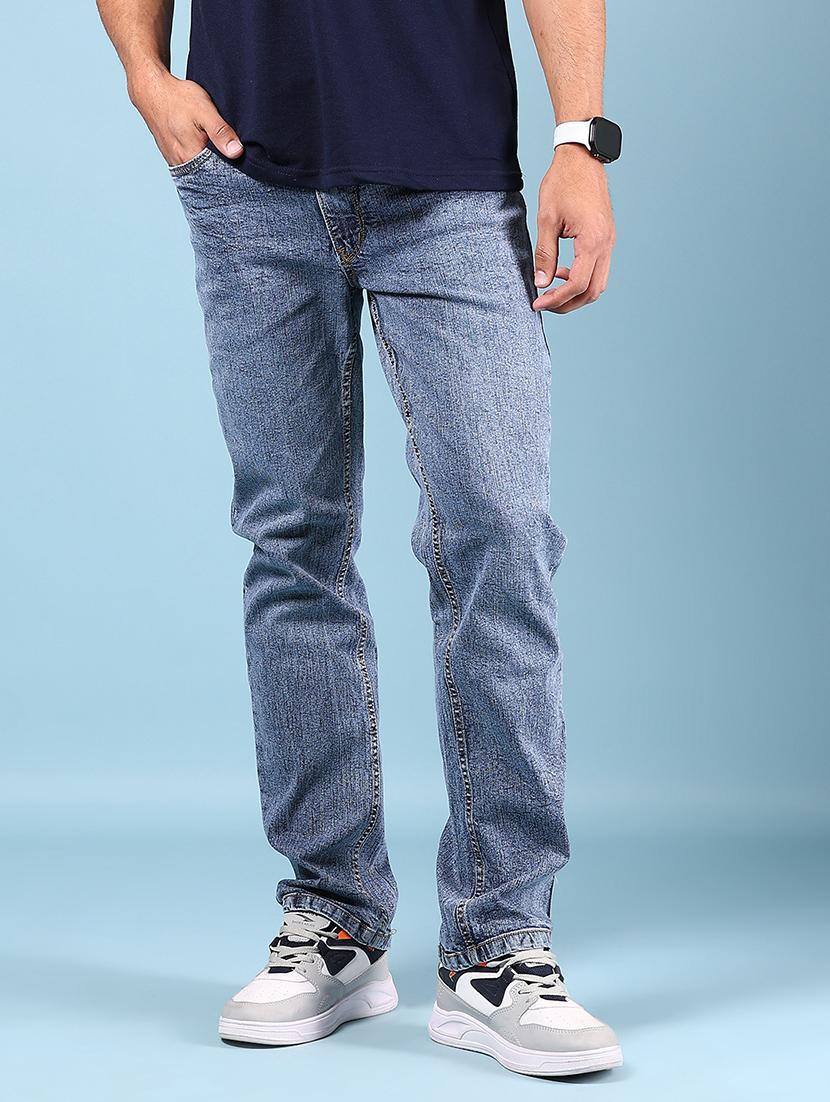 men blue mid rise full length jeans - 21873066 - Zoom Image - 0