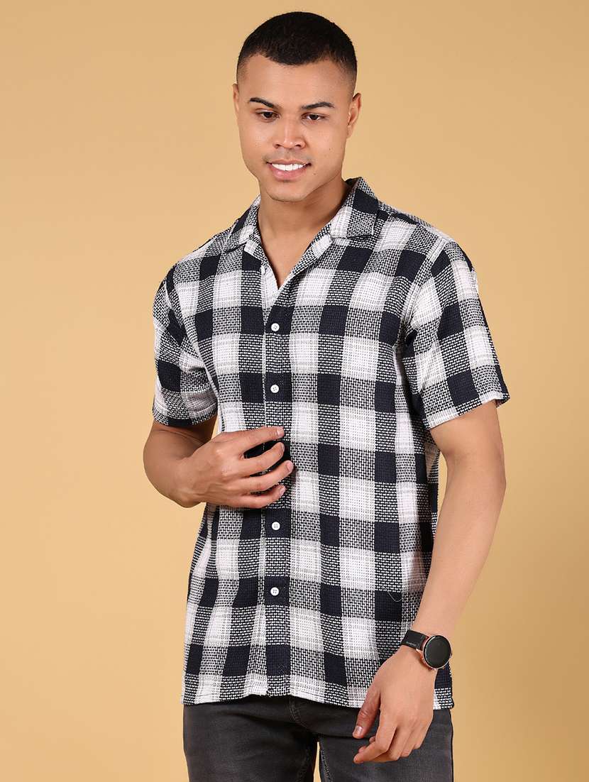 men checkered long sleeve regular fit casual shirt - 21873074 -  Zoom Image - 0