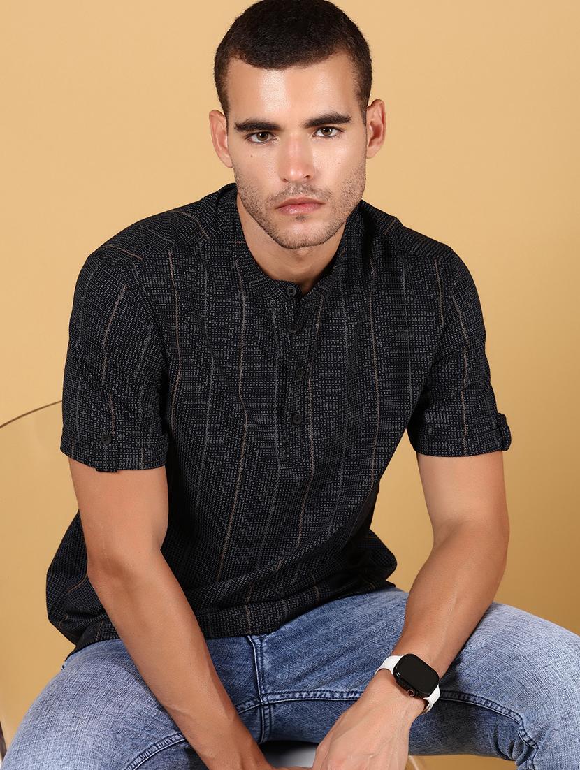 men striped short sleeve regular fit t-shirt - 21873075 - Zoom Image - 0