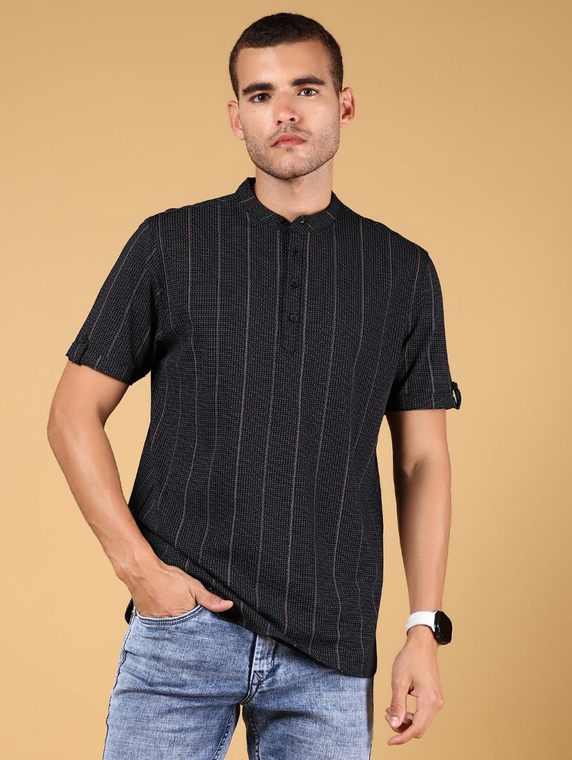men striped short sleeve regular fit t-shirt - 21873075 - Standard Image - 1