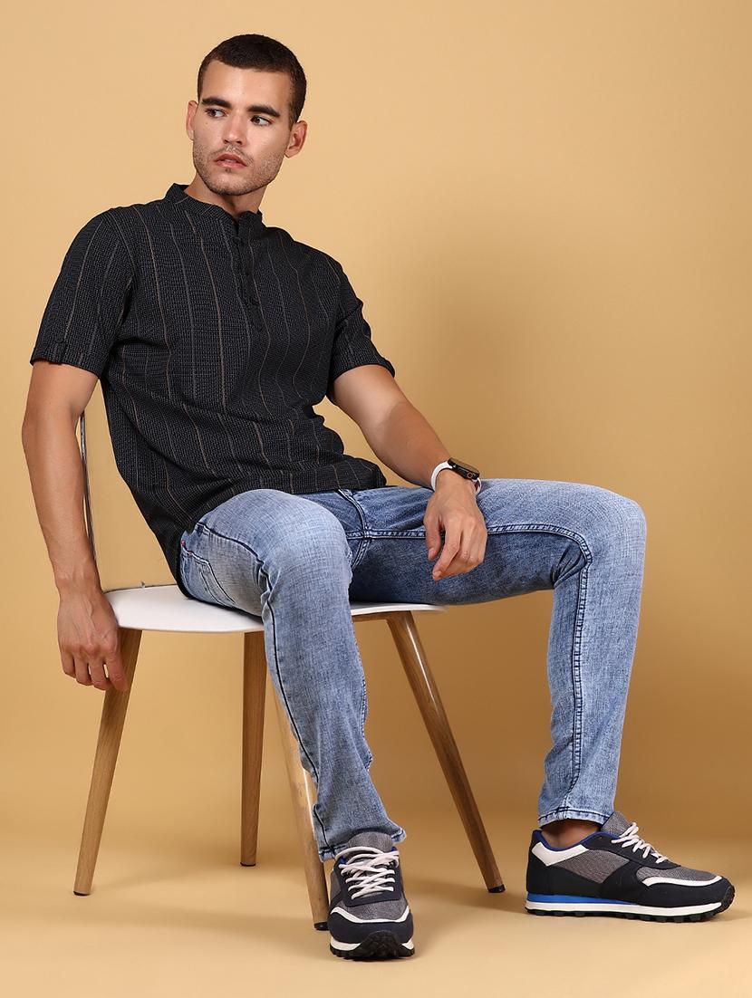 men striped short sleeve regular fit t-shirt - 21873075 - Standard Image - 4