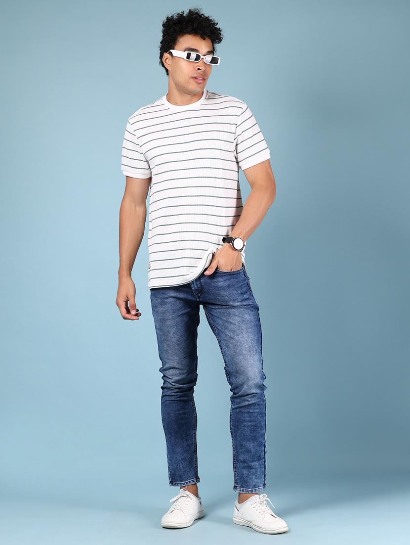 men striped short sleeve regular fit t-shirt - 21873078 - Standard Image - 4
