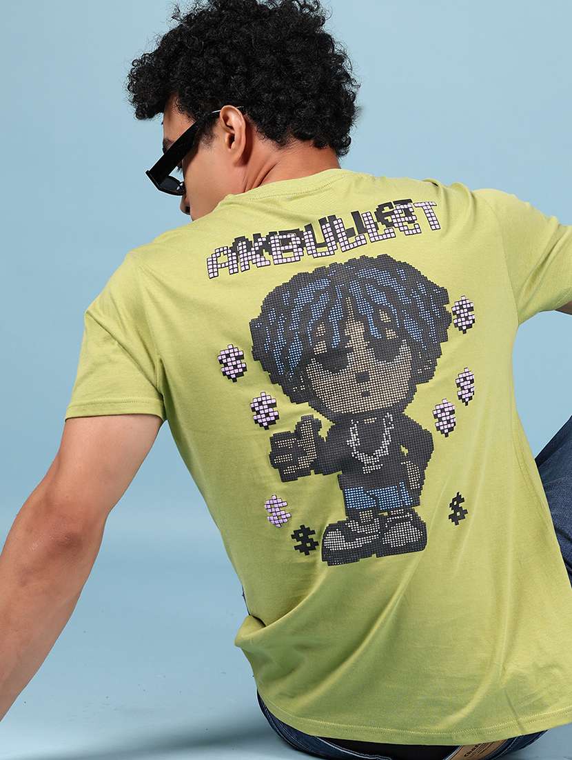 men printed short slevee regular fit t-shirt - 21873087 -  Standard Image - 1