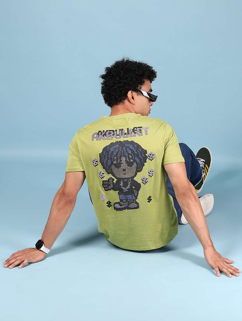 men printed short slevee regular fit t-shirt - 21873087 -  Standard Image - 4