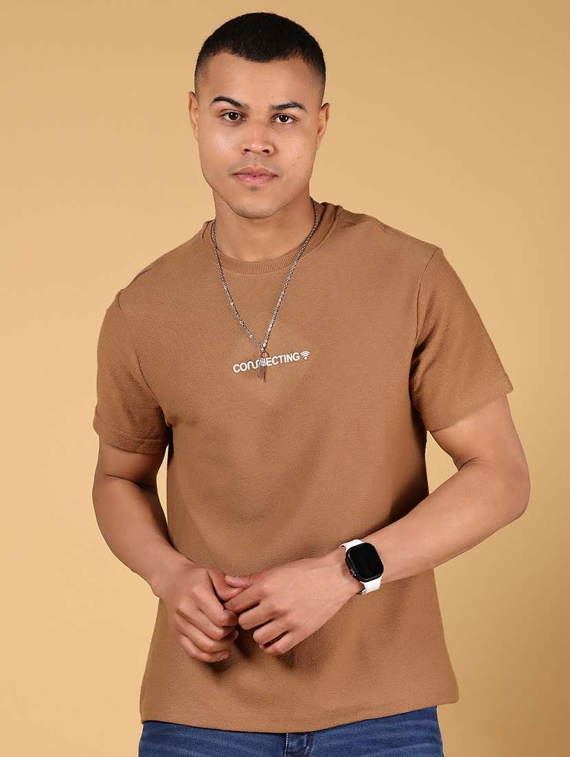 men printed short sleeve regular fit t-shirt - 21873088 -  Standard Image - 1