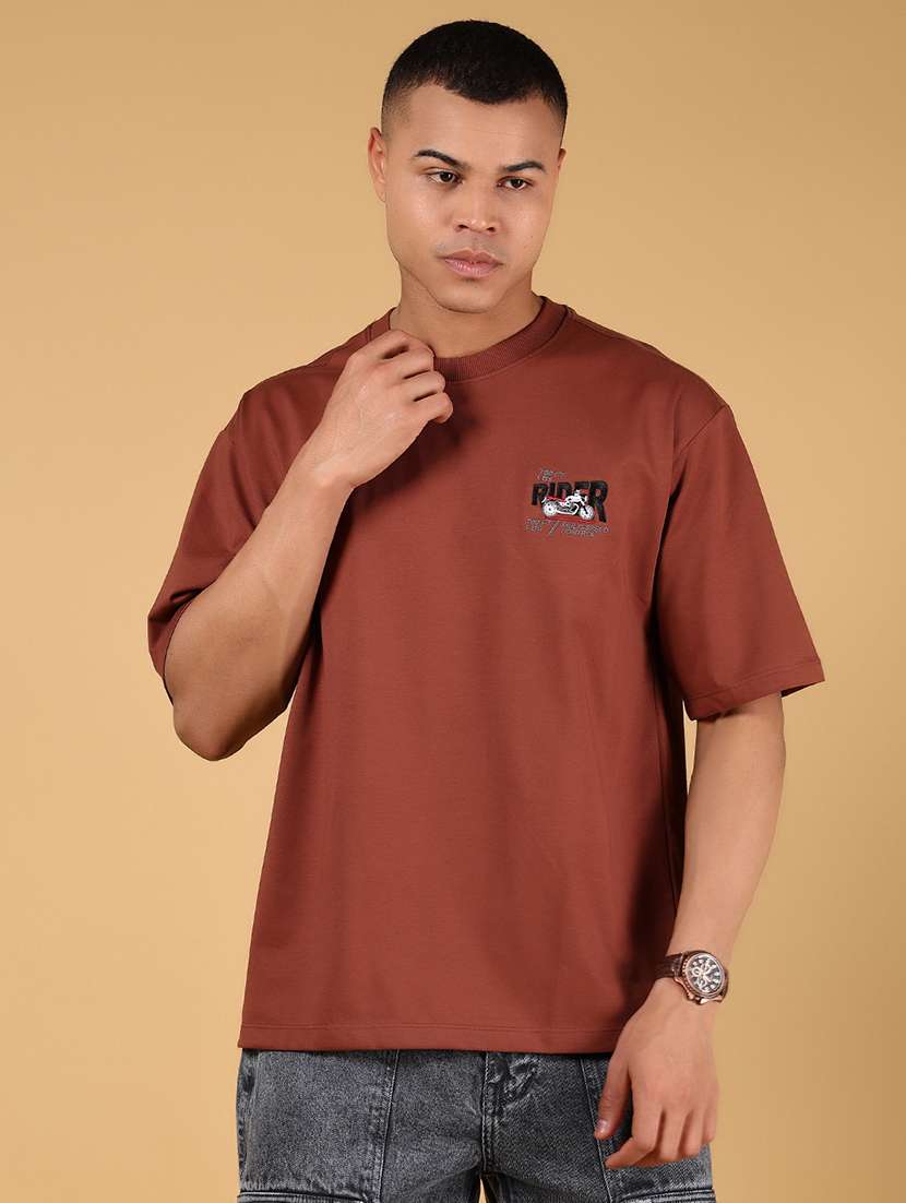 men printed short sleeve loose fit t-shirt - 21873111 -  Standard Image - 1