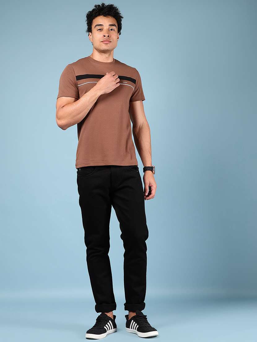 men striped short sleeve slim fit t-shirt - 21873112 -  Standard Image - 4