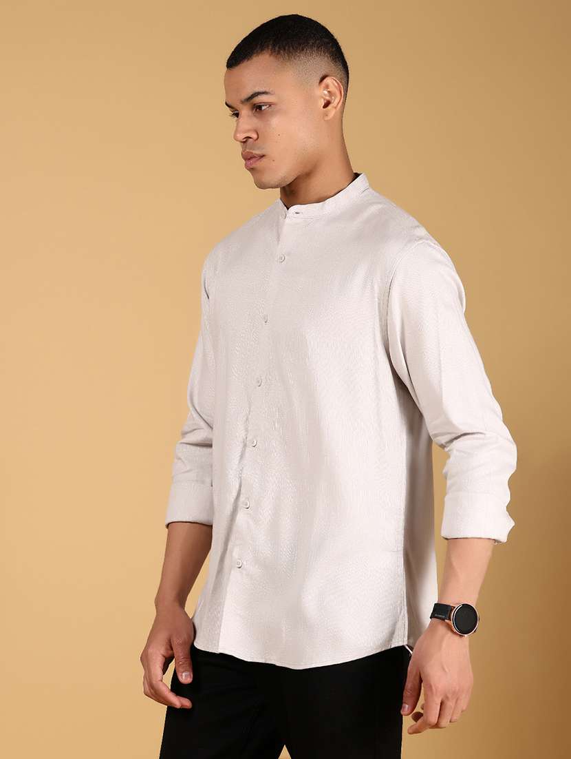 men solid long sleeve regular fit casual shirt - 21873116 -  Standard Image - 1