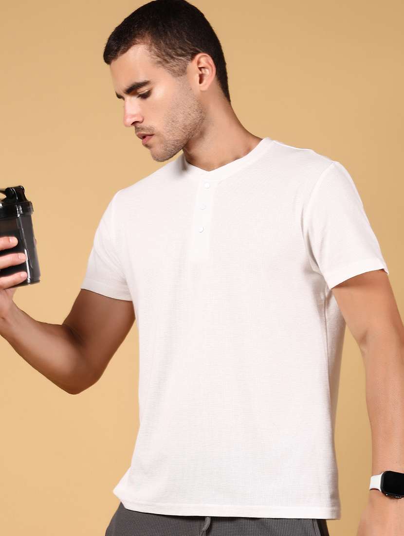 men solid short sleeve regular fit t-shirt - 21873154 - Standard Image - 1
