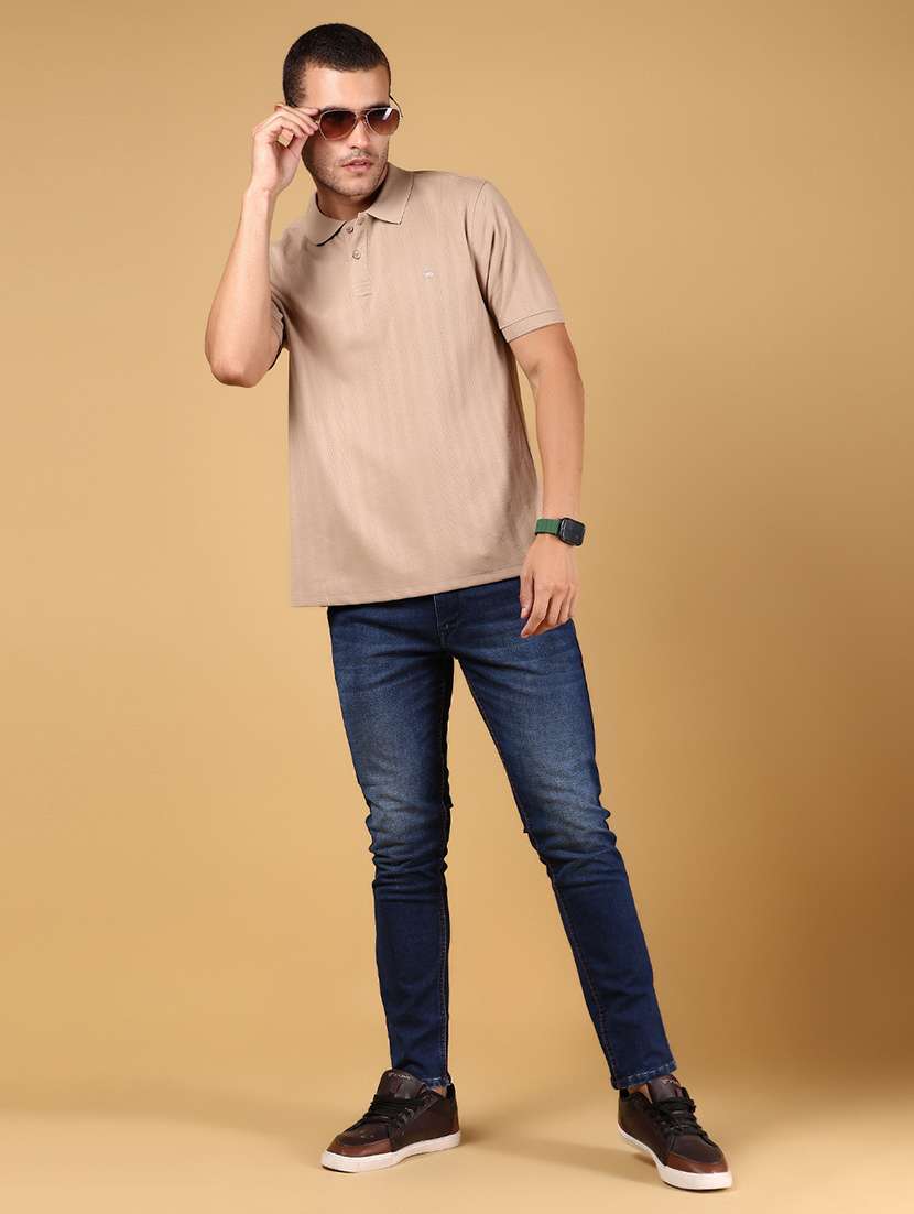 men striped short sleeve regular fit polo t-shirt - 21873163 -  Standard Image - 4