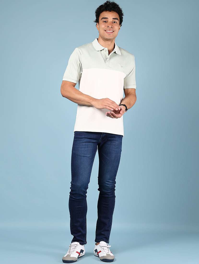 men color block short sleeve regular fit polo t-shirt - 21873164 -  Standard Image - 4