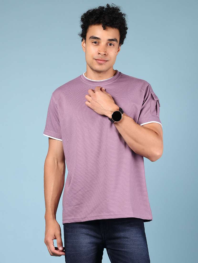 men solid short sleeve regular fit t-shirt - 21873166 -  Standard Image - 1