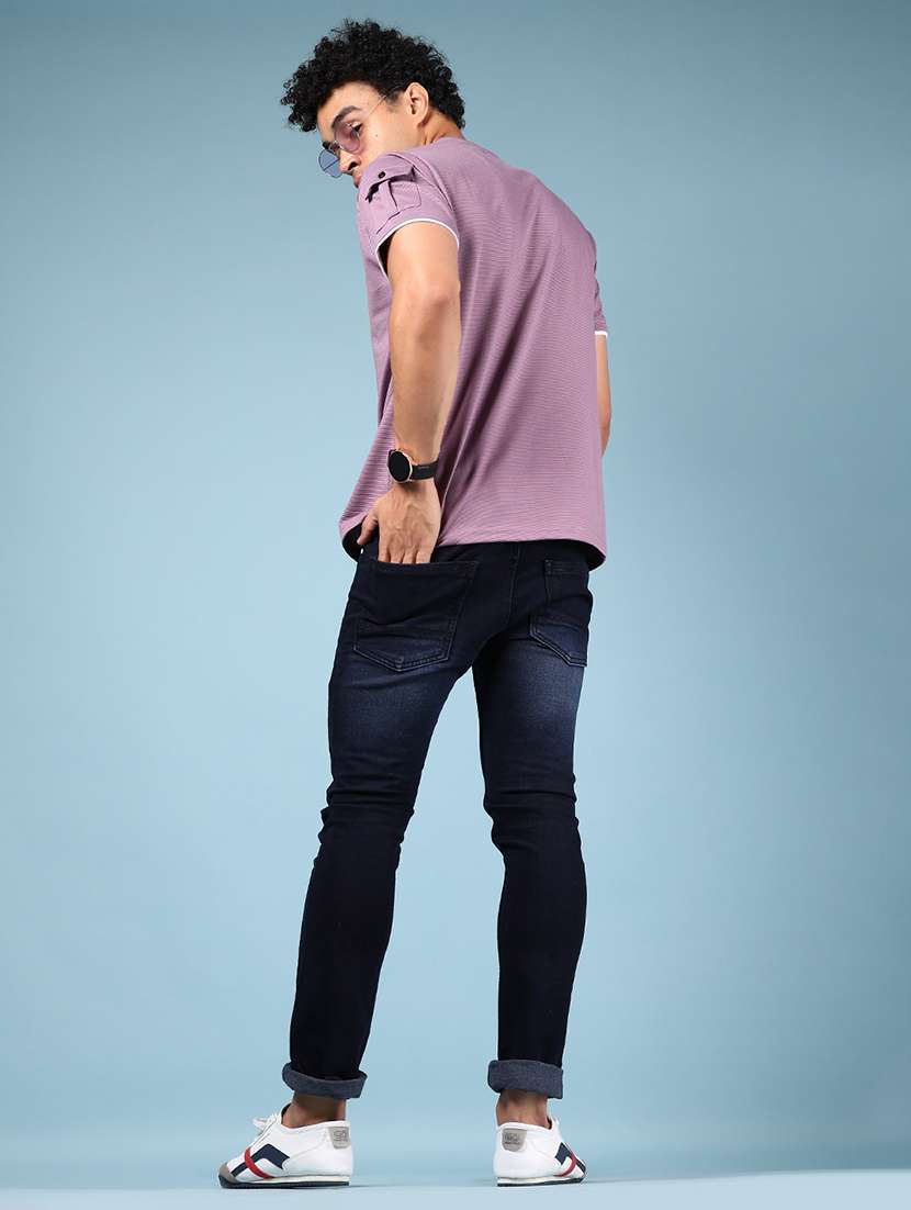 men solid short sleeve regular fit t-shirt - 21873166 - Standard Image - 4
