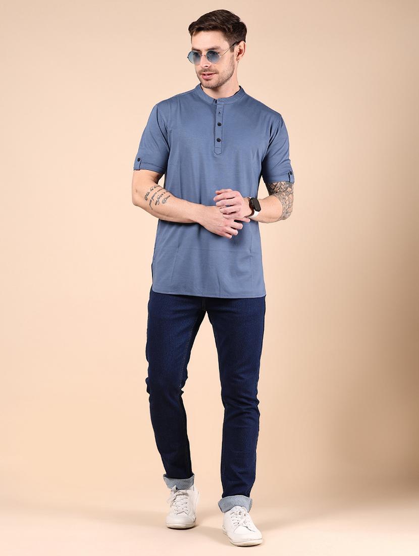 men solid short sleeve regular fit t-shirt - 21873548 - Standard Image - 4