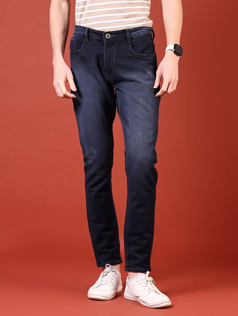 men washed mid rise full length jean - 21873593 -  Standard Image - 1