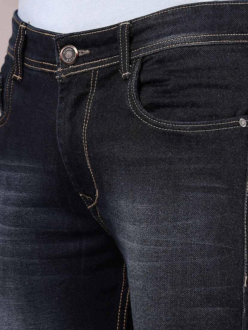 men washed mid rise full length jeans - 21873594 -  Standard Image - 4