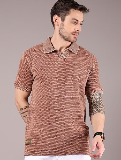 men self design short sleeve regular fit polo t-shirt - 21873598 -  Standard Image - 0