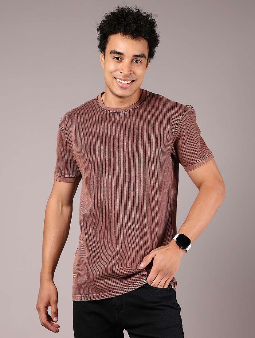 men self design short sleeve regular fit t-shirt - 21873631 -  Standard Image - 1