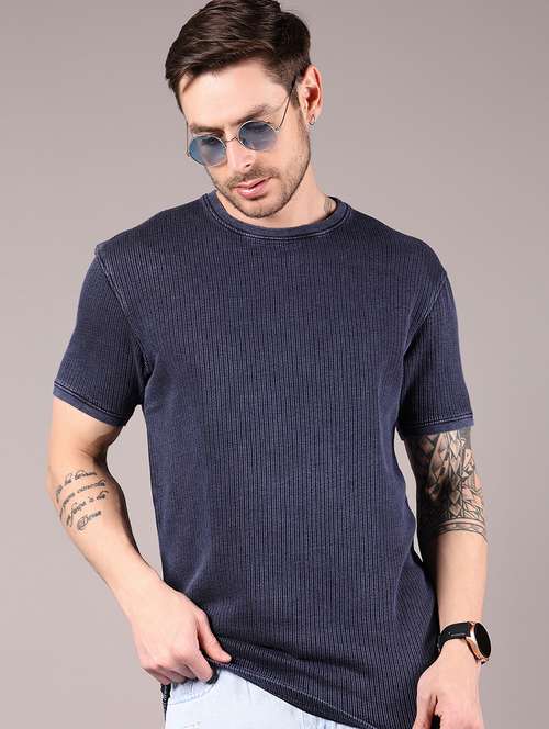 men self design short sleeve regular fit t-shirt - 21873635 - Standard Image - 0