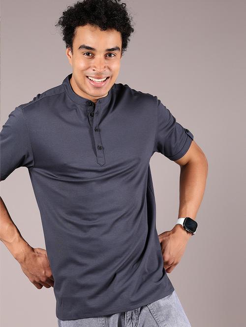 men solid short sleeve regular fit t-shirt - 21873685 -  Standard Image - 0