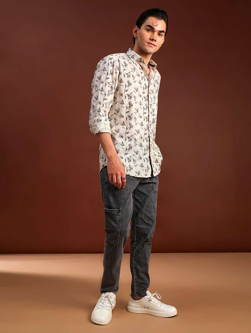 men washed mid rise regular fit cargo - 21873687 -  Standard Image - 4