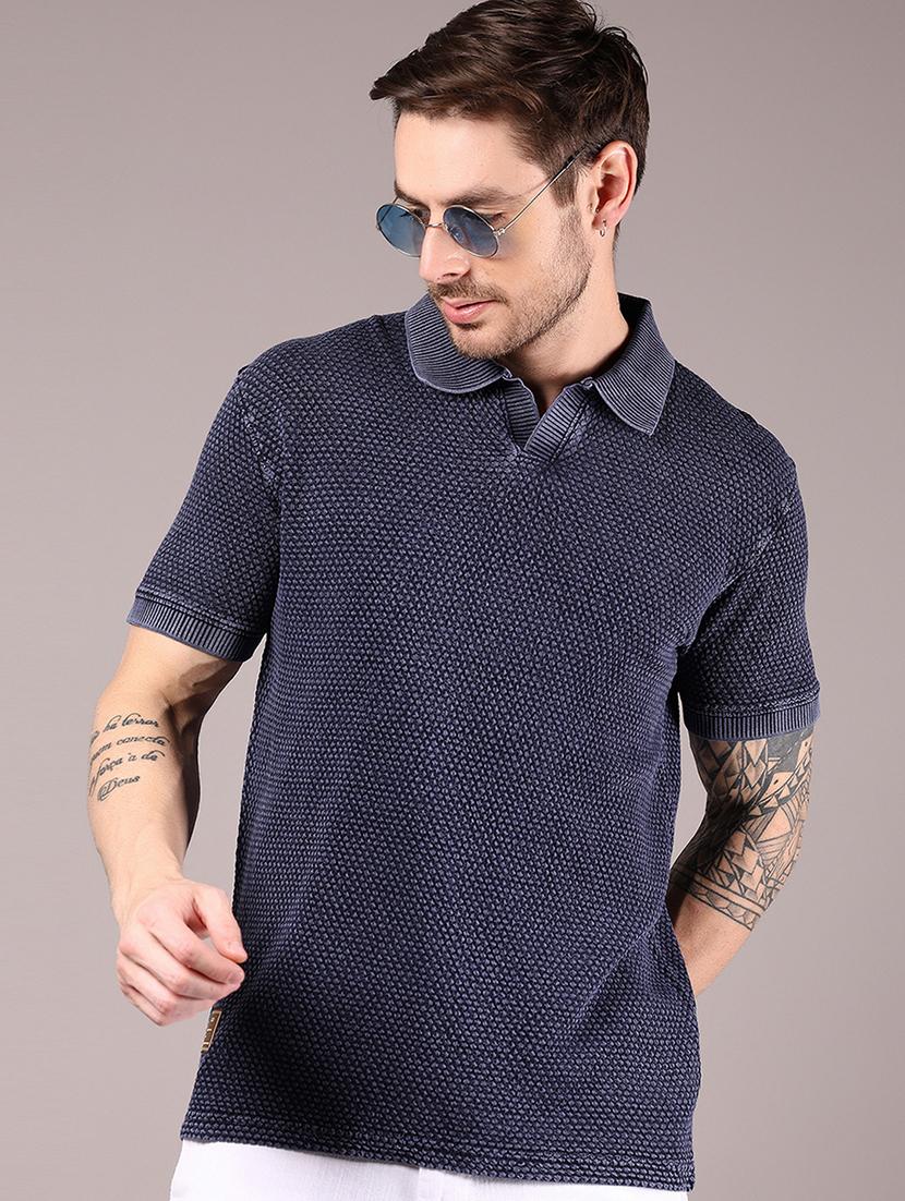 men self design short sleeve regular fit polo t-shirt - 21873693 - Zoom Image - 0