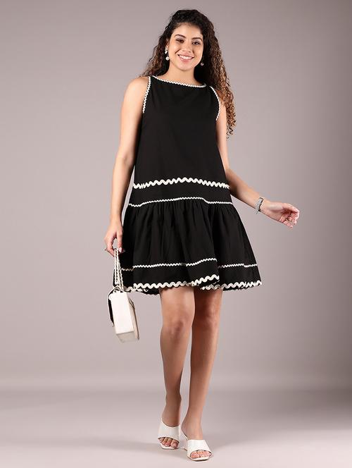 women solid sleeveless tiered dress - 21873728 -  Standard Image - 0