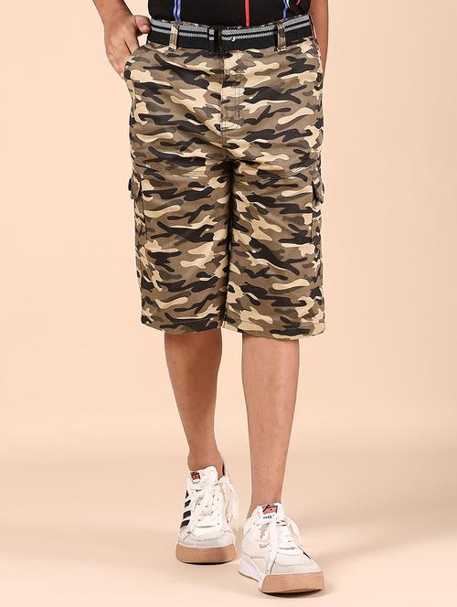 boys camouflage print mid rise three fourth - 21873761 - Standard Image - 0