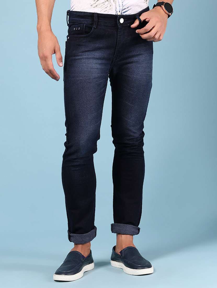 men washed mid rise full length jeans - 21873772 -  Standard Image - 1