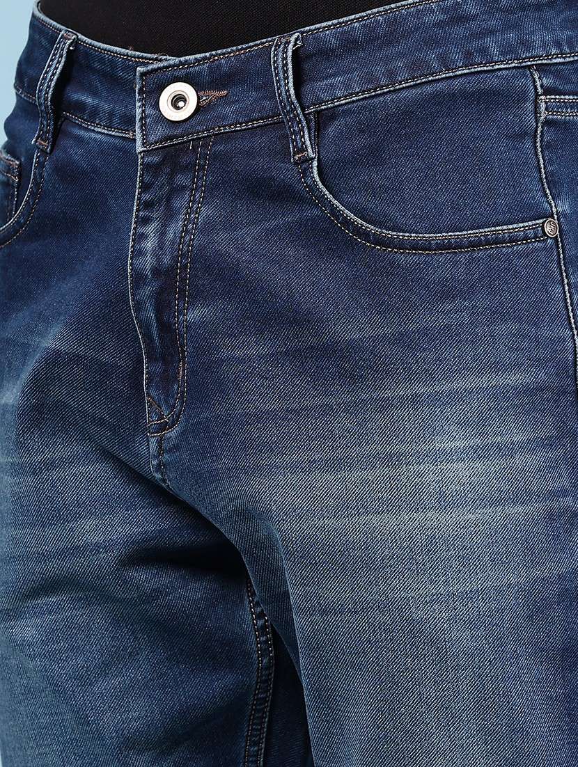 men solid mid rise slim fit jean - 21873807 -  Standard Image - 4