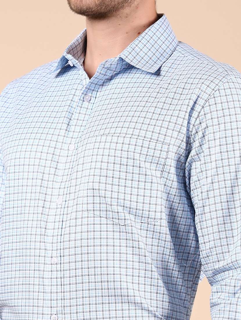men checkered long sleeve formal shirt - 21873838 -  Standard Image - 4