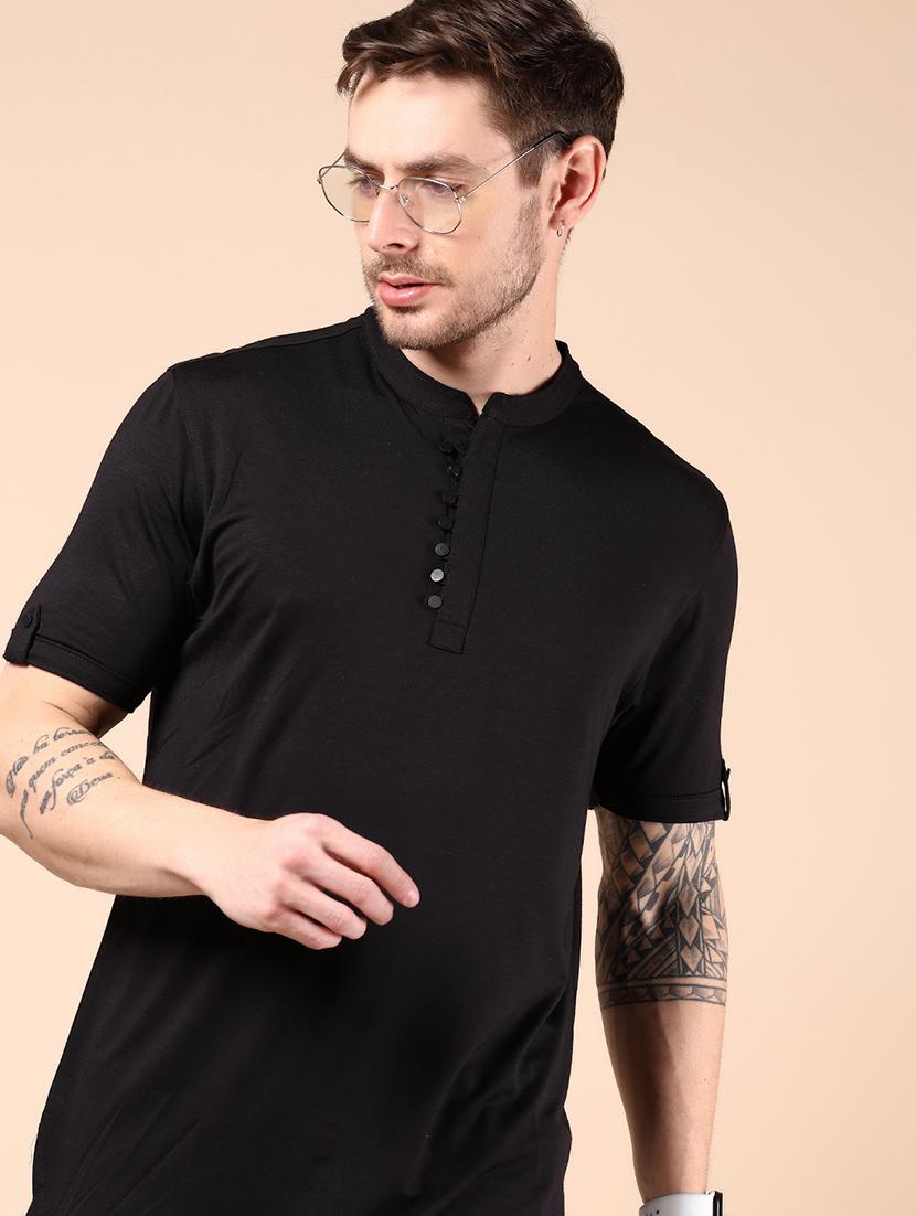 men solid short sleeve regular fit t-shirt - 21873892 -  Zoom Image - 0