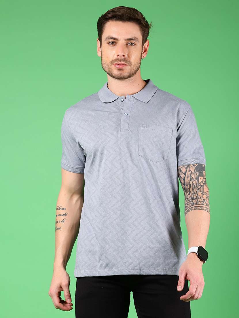 men printed short sleeve regular fit polo t-shirt - 21873915 -  Standard Image - 1