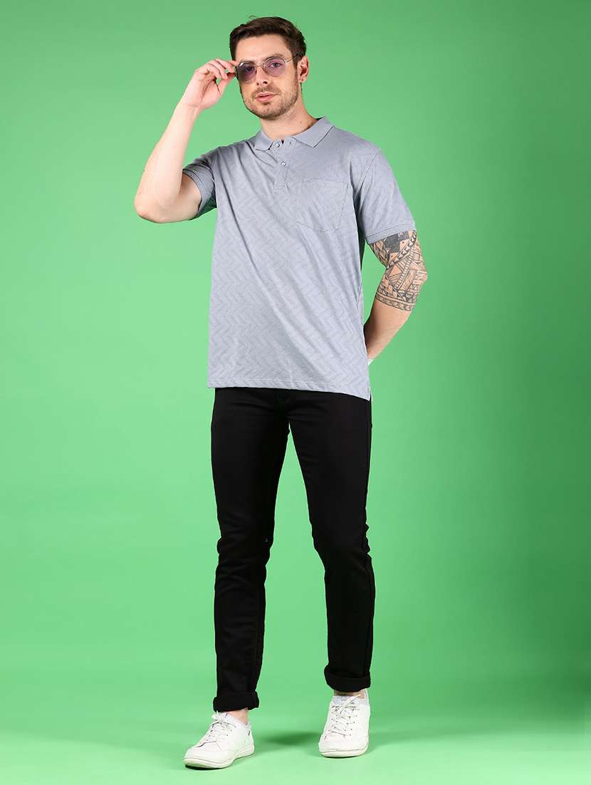 men printed short sleeve regular fit polo t-shirt - 21873915 -  Standard Image - 4