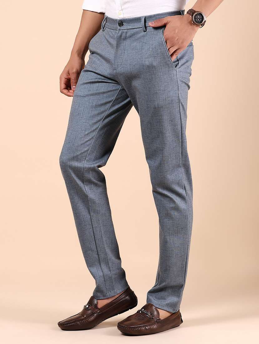men solid mid rise straight fit chinos  - 21874000 -  Standard Image - 1