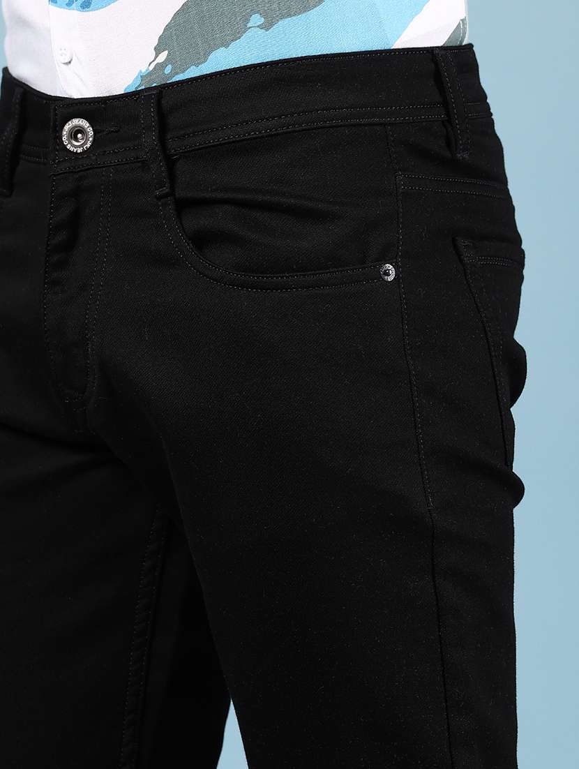 men solid mid rise slim fit jean - 21874001 - Standard Image - 4