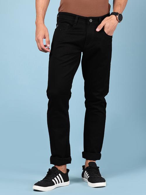 men solid mid rise slim fit jean - 21874002 - Standard Image - 0