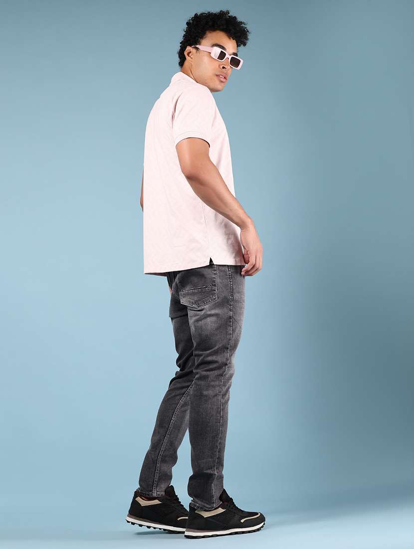 men solid short sleeve regular fit polo t-shirt - 21874003 - Standard Image - 4