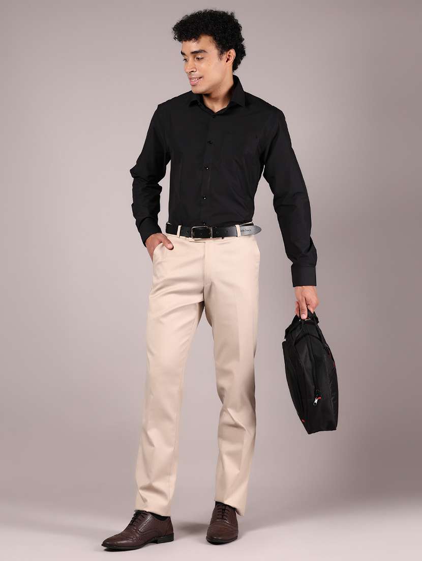 black cotton formal shirt - 21874030 - Standard Image - 4
