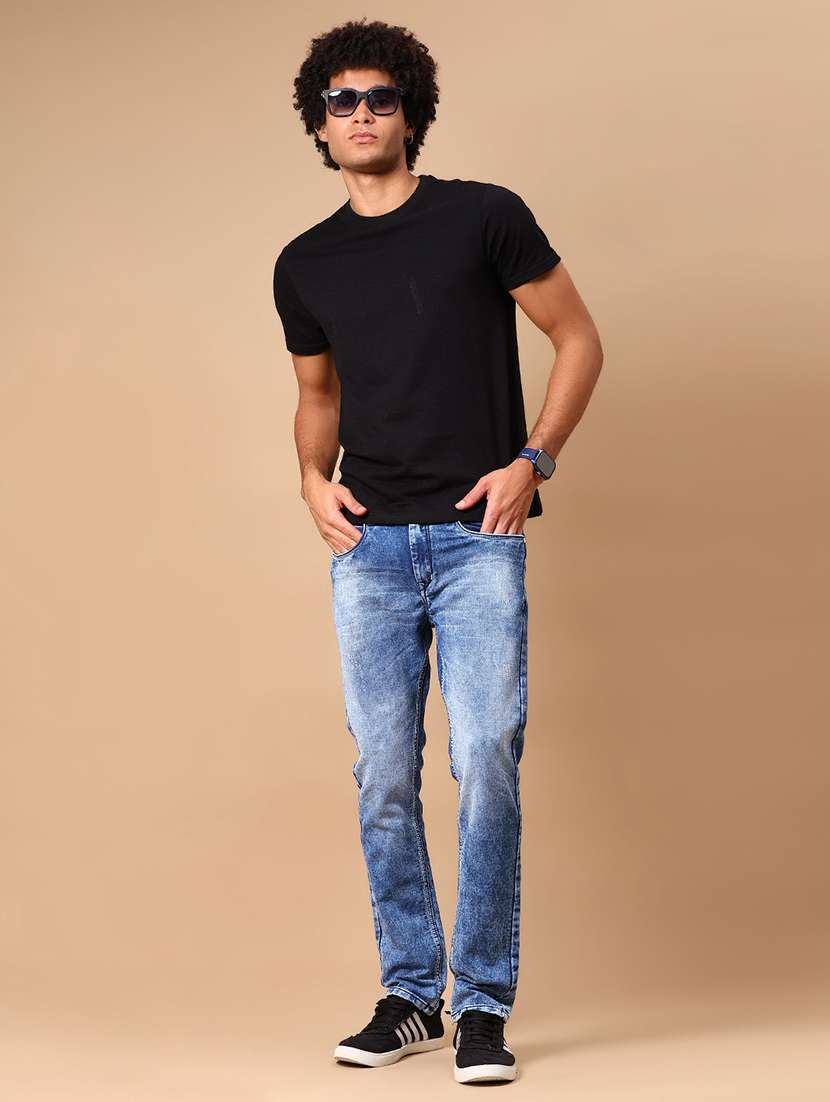 men washed mid rise full length jeans - 21874056 -  Standard Image - 4