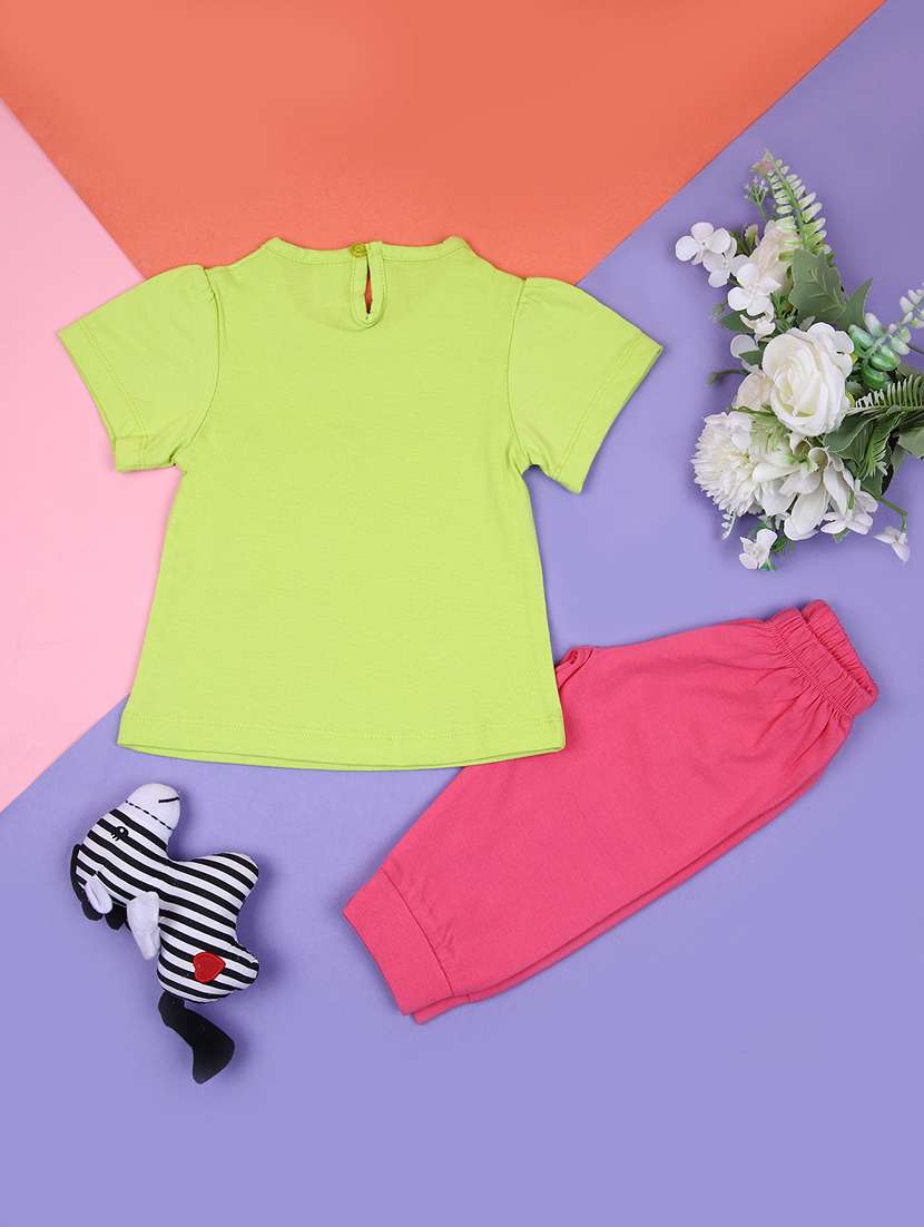 girls printed top and trouser set - 21874064 -  Standard Image - 1