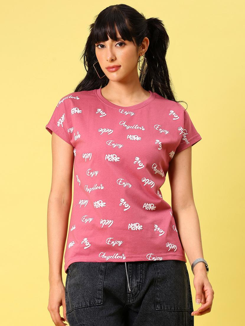 women printed short sleeve t-shirt - 21874154 - Standard Image - 1
