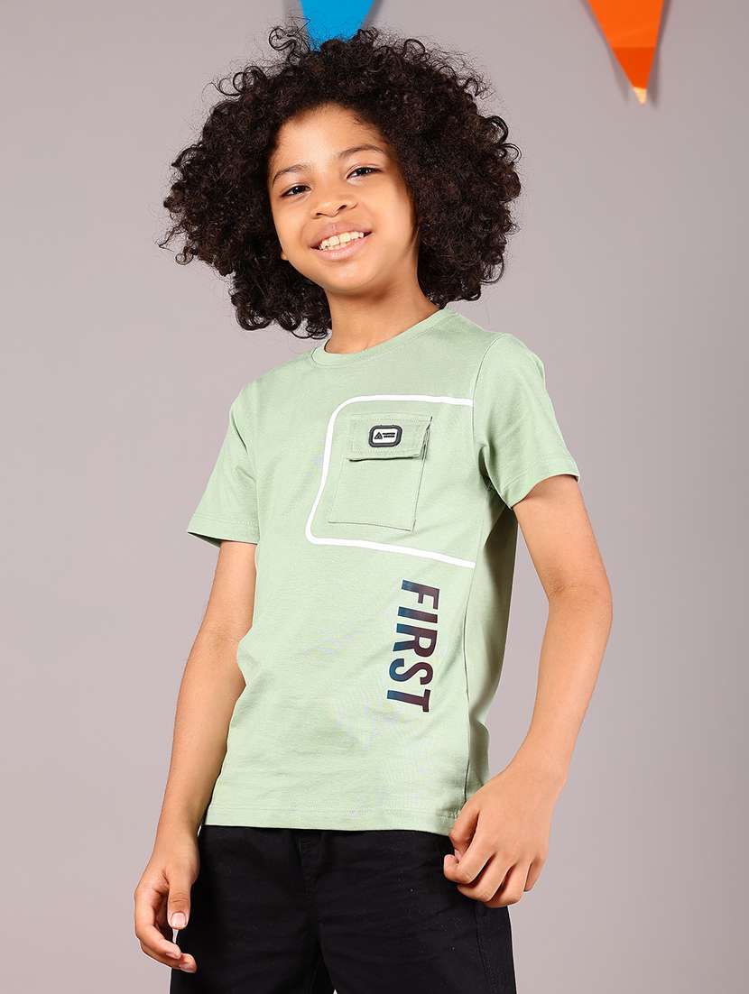 boys neo mint placement print short sleeve t-shirt - 21874216 - Standard Image - 1