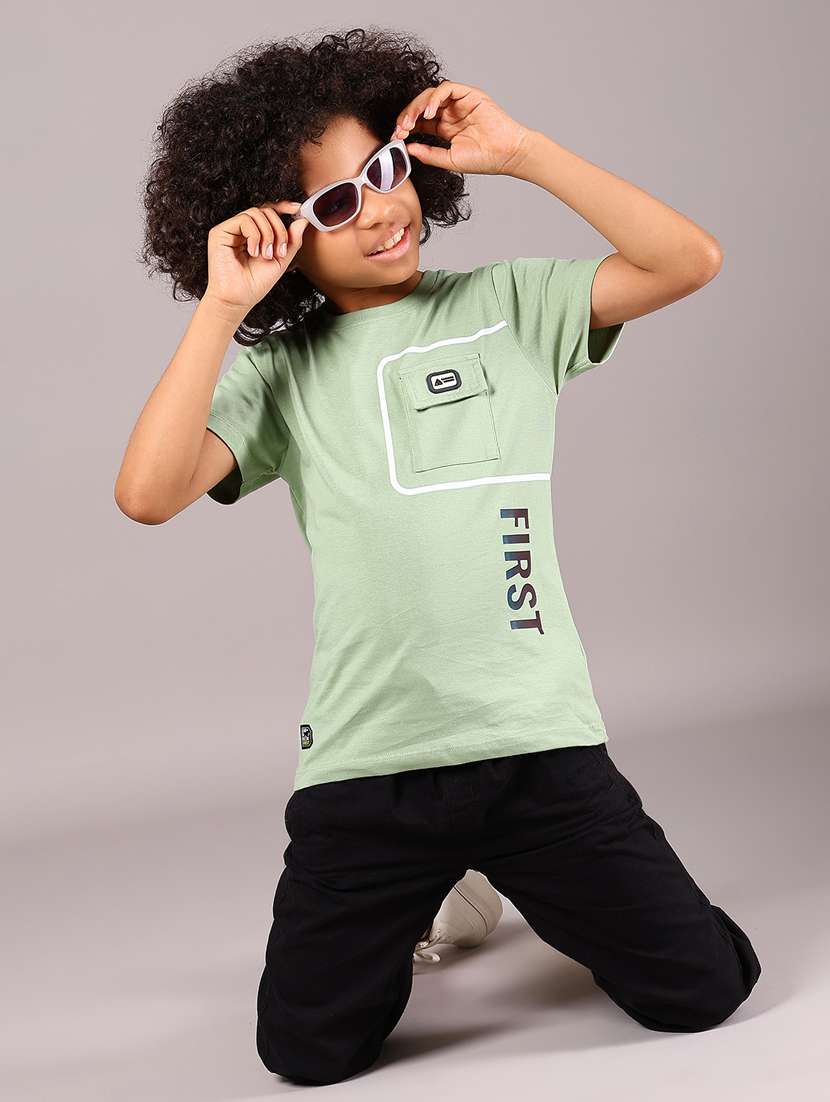 boys neo mint placement print short sleeve t-shirt - 21874216 - Standard Image - 4