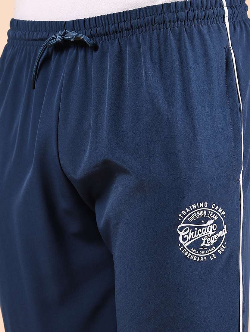 women blue mid rise full length track pant - 21874220 -  Standard Image - 4