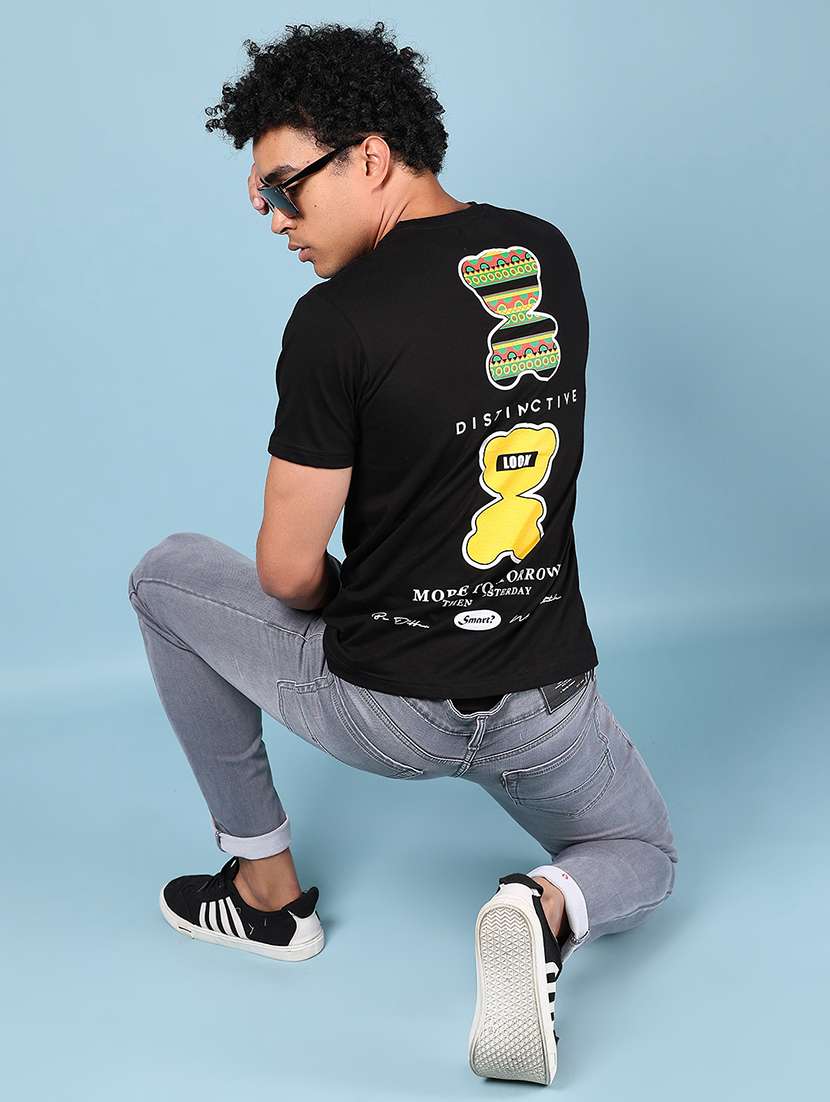 men printed short sleeve regular fit t-shirt - 21874264 - Standard Image - 4