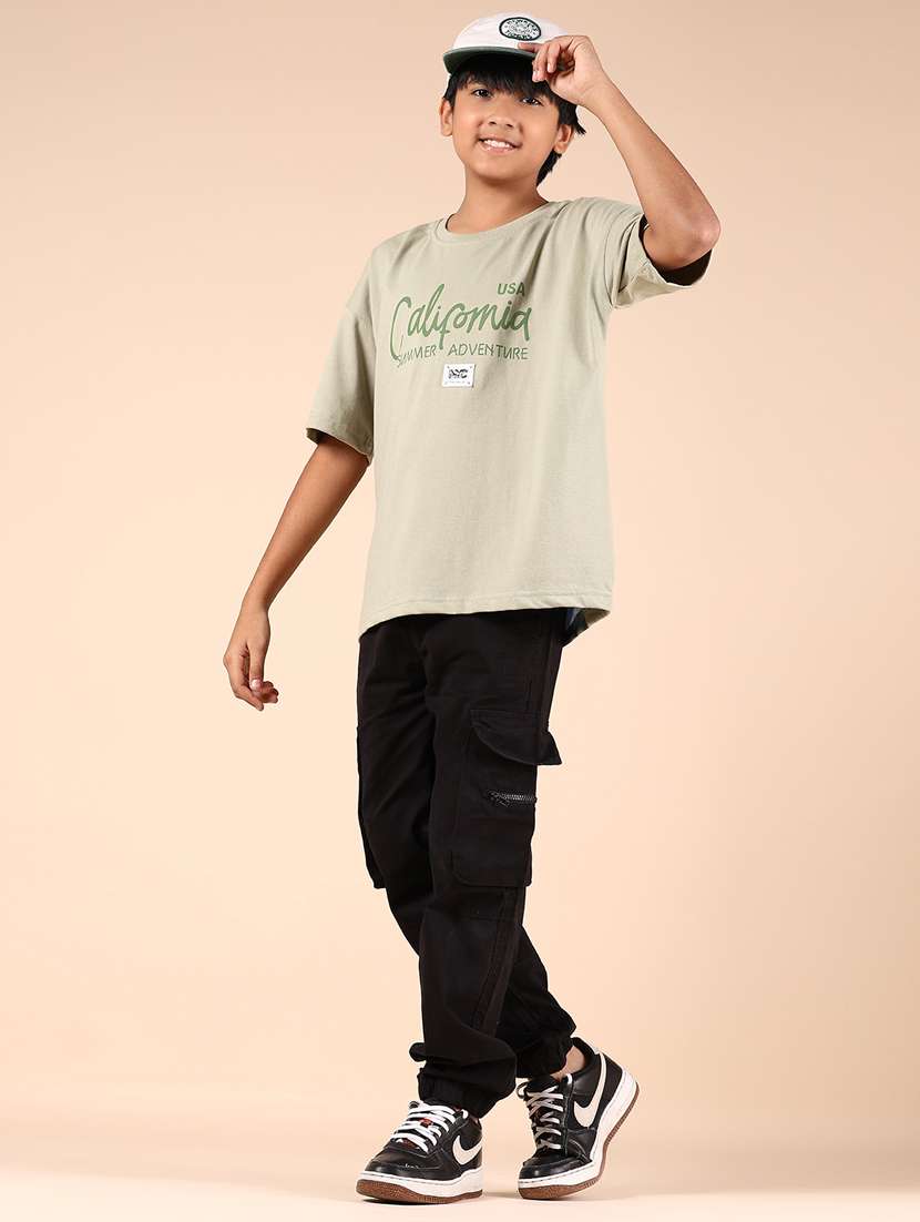 boys front & back print short sleeve t-shirt - 21874272 -  Standard Image - 4