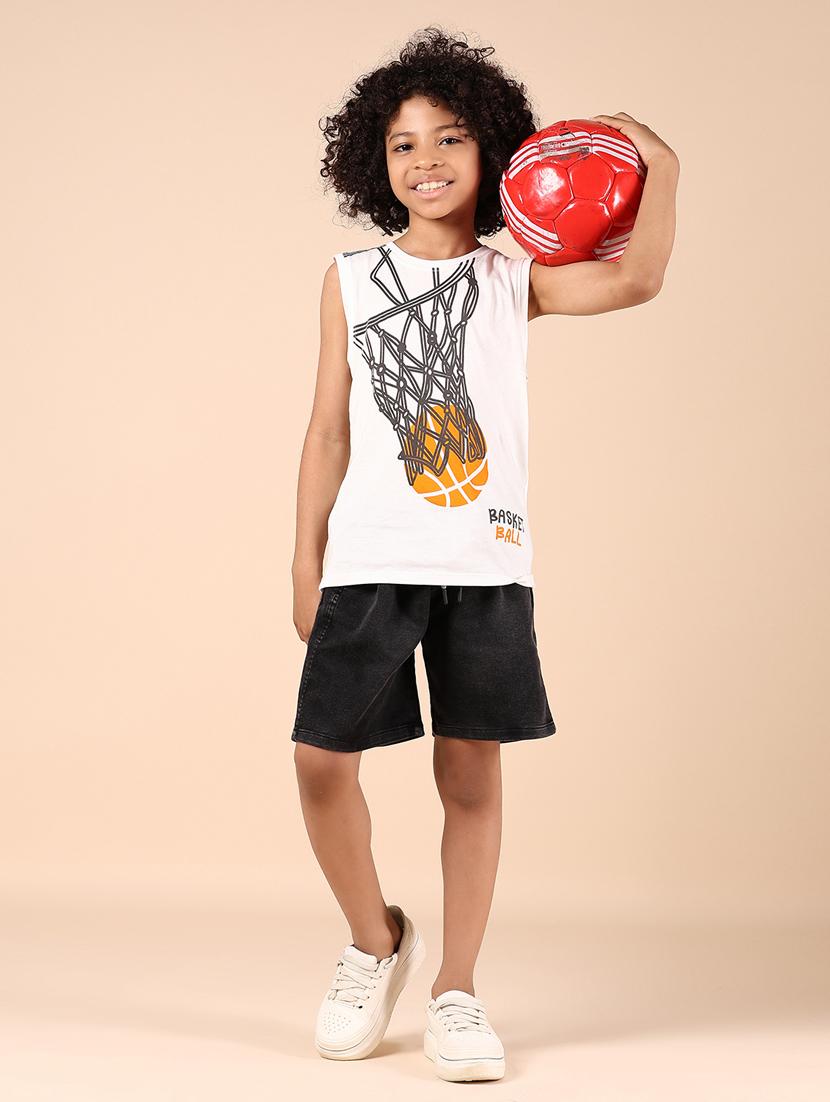 boys solid mid rise shorts - 21874300 - Standard Image - 4